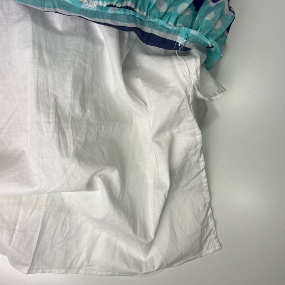 Vineyard Vines Carolina Maxi Dress 6 Ocean Splash NWT Cotton‎ Silk Lined Geo - Picture 9 of 14